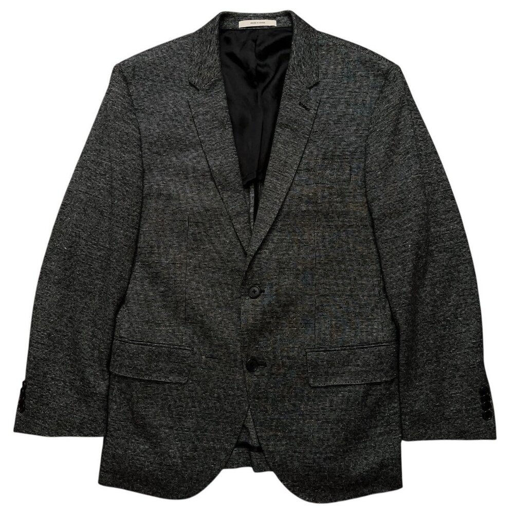 Club Monaco Blazer Jacket Mens 38S Sports Coat Grant Fit Linen Blend Gray